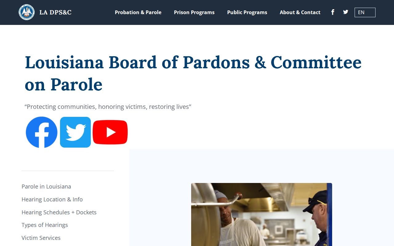 East Carroll Parish criminal history parole authority resource