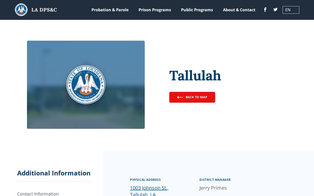 East Carroll Parish criminal record probation office source